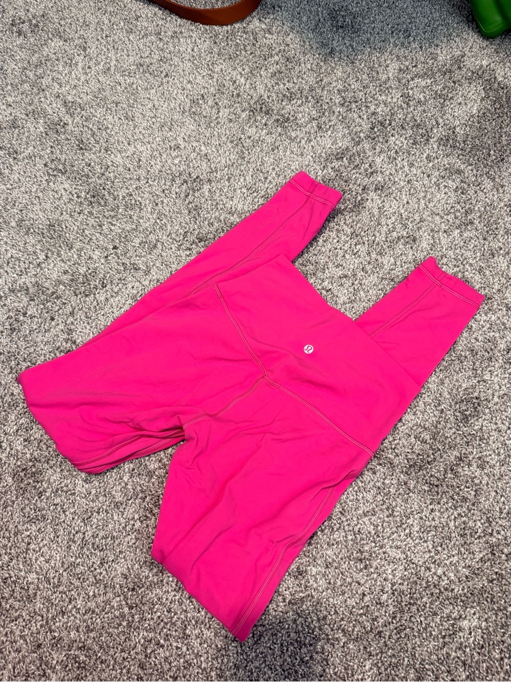 Hot Pink Lululemon High-Rise Leggings